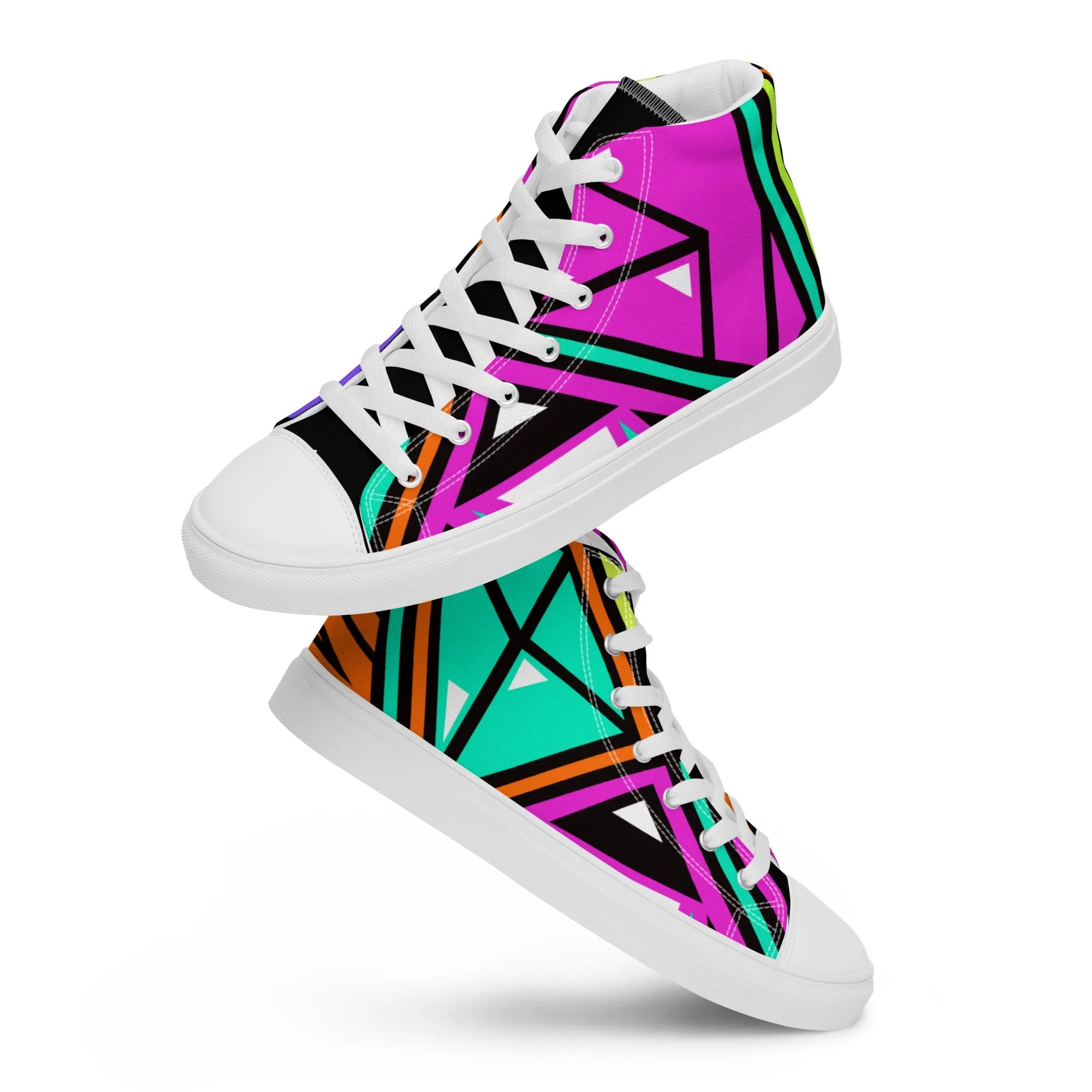 Nostalgic Kick Women's High Top Canvas Shoes