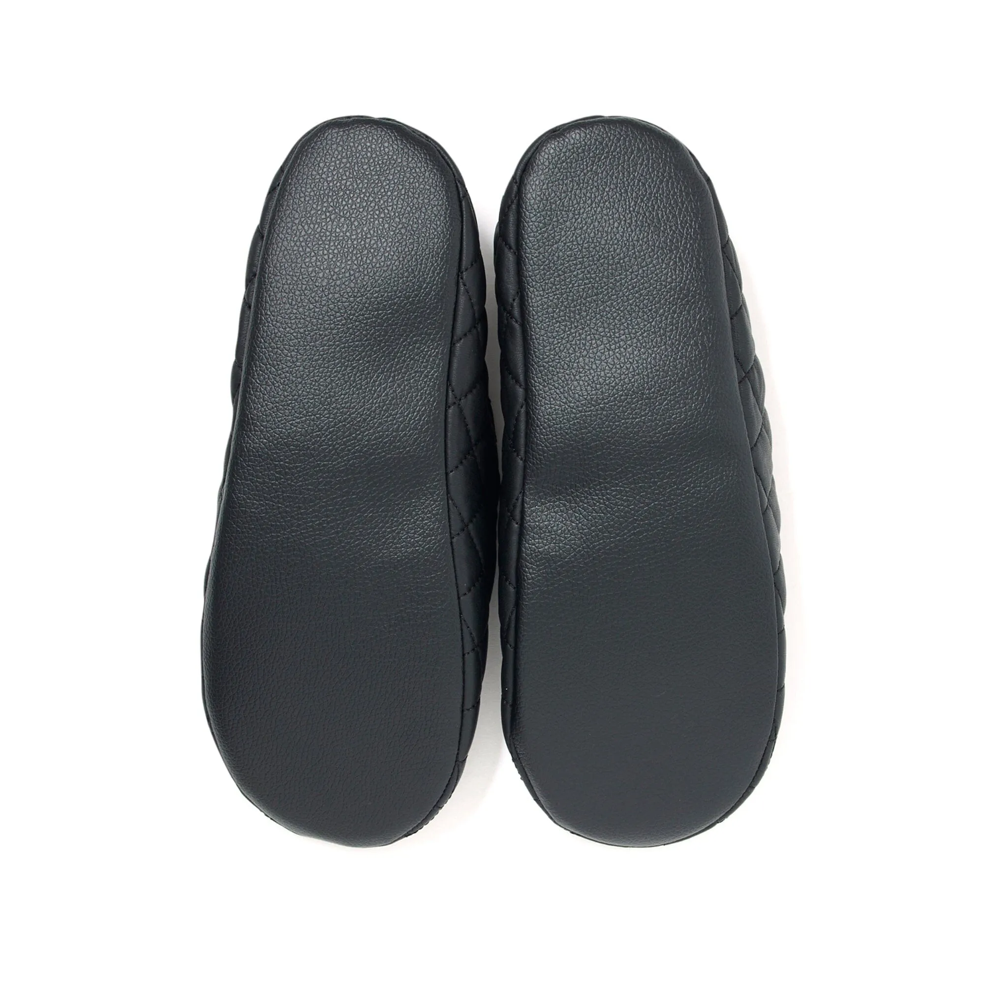 Pocketable Roomshoes  Quilted Black