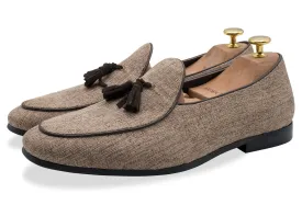 Rafael Brown Tassel Belgian Loafer