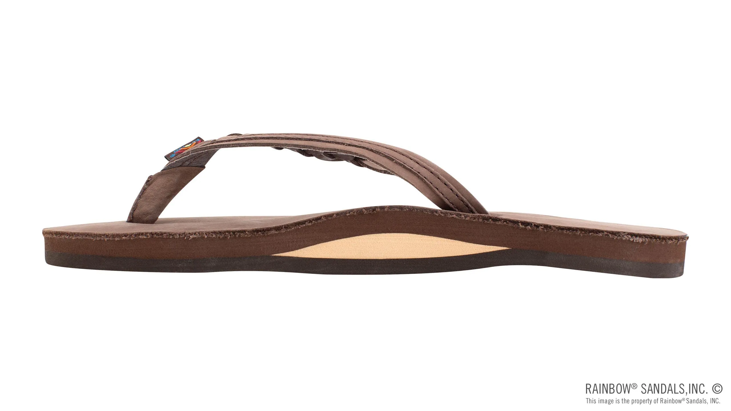 Rainbow Sandals Women’s Flirty Braidy Premier Leather w/Single Braided Strap Expresso