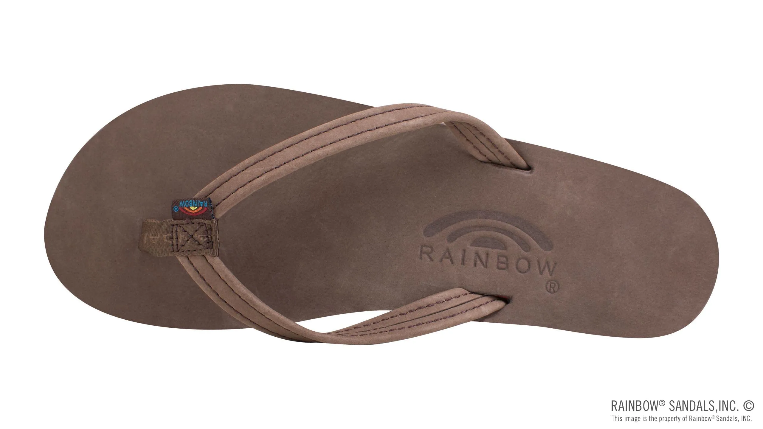 Rainbow Sandals Women's Single Layer Premier Leather Narrow Strap, Expresso