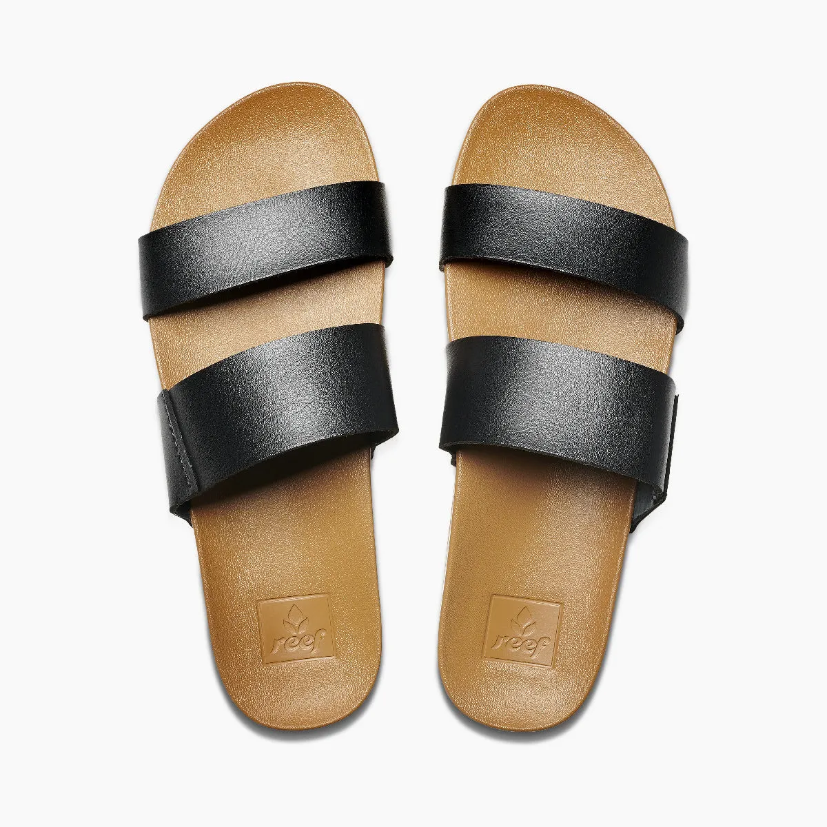 REEF CUSHION VISTA WOMENS SANDAL - BLACK/NATURAL