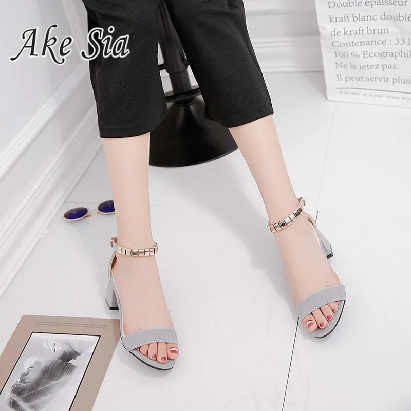 Square Open Toe String Style Sandals