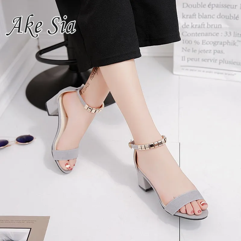 Square Open Toe String Style Sandals