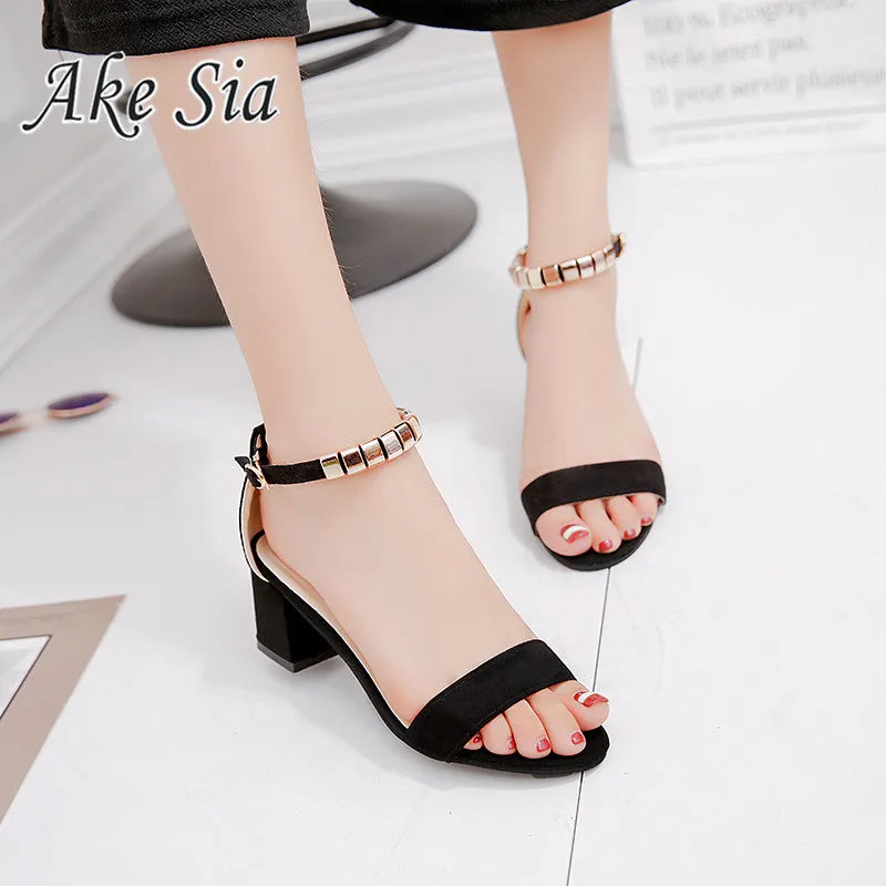 Square Open Toe String Style Sandals