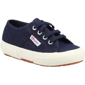 Superga 2750 Jcot Classic Girls Boys Navy Canvas Shoe