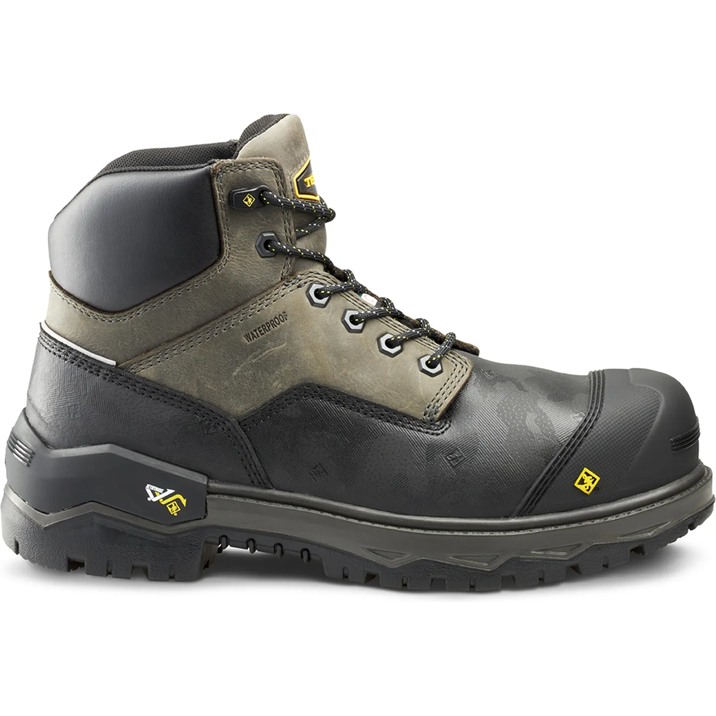 Terra Men's Gantry 6" Nano Comp Toe WP Work Boot -Gray- 4T8VGY