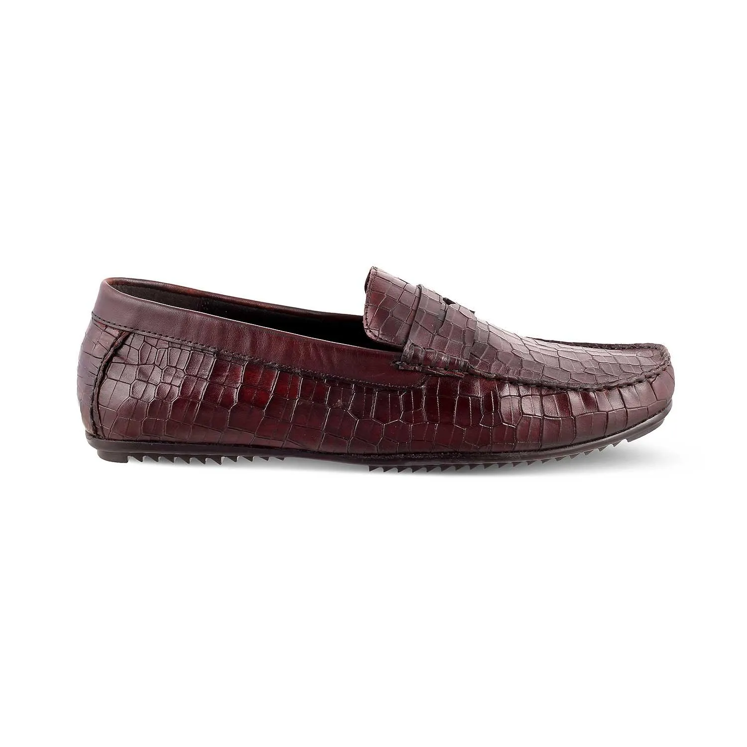 The Avyo Brown Men's Leather Loafers Tresmode