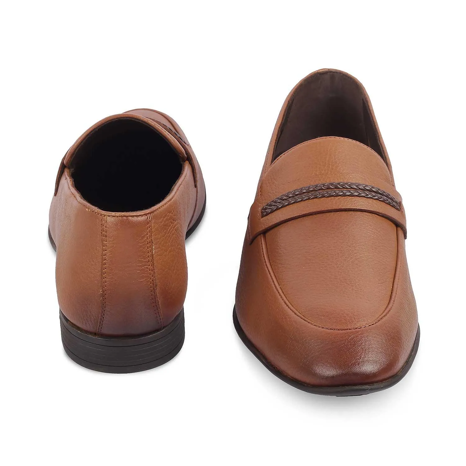 The Bochum Tan Men's Leather Loafers Tresmode