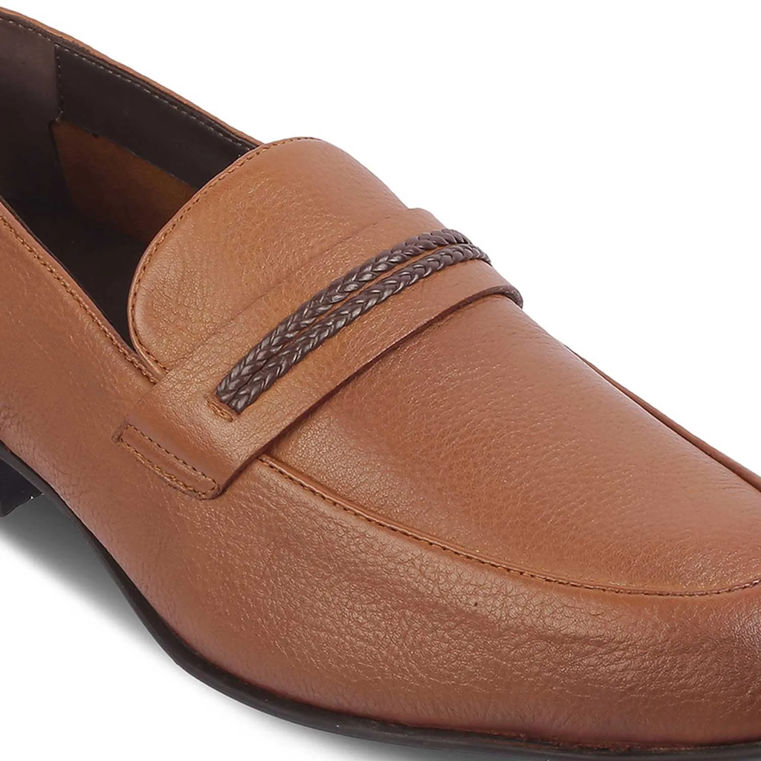 The Bochum Tan Men's Leather Loafers Tresmode