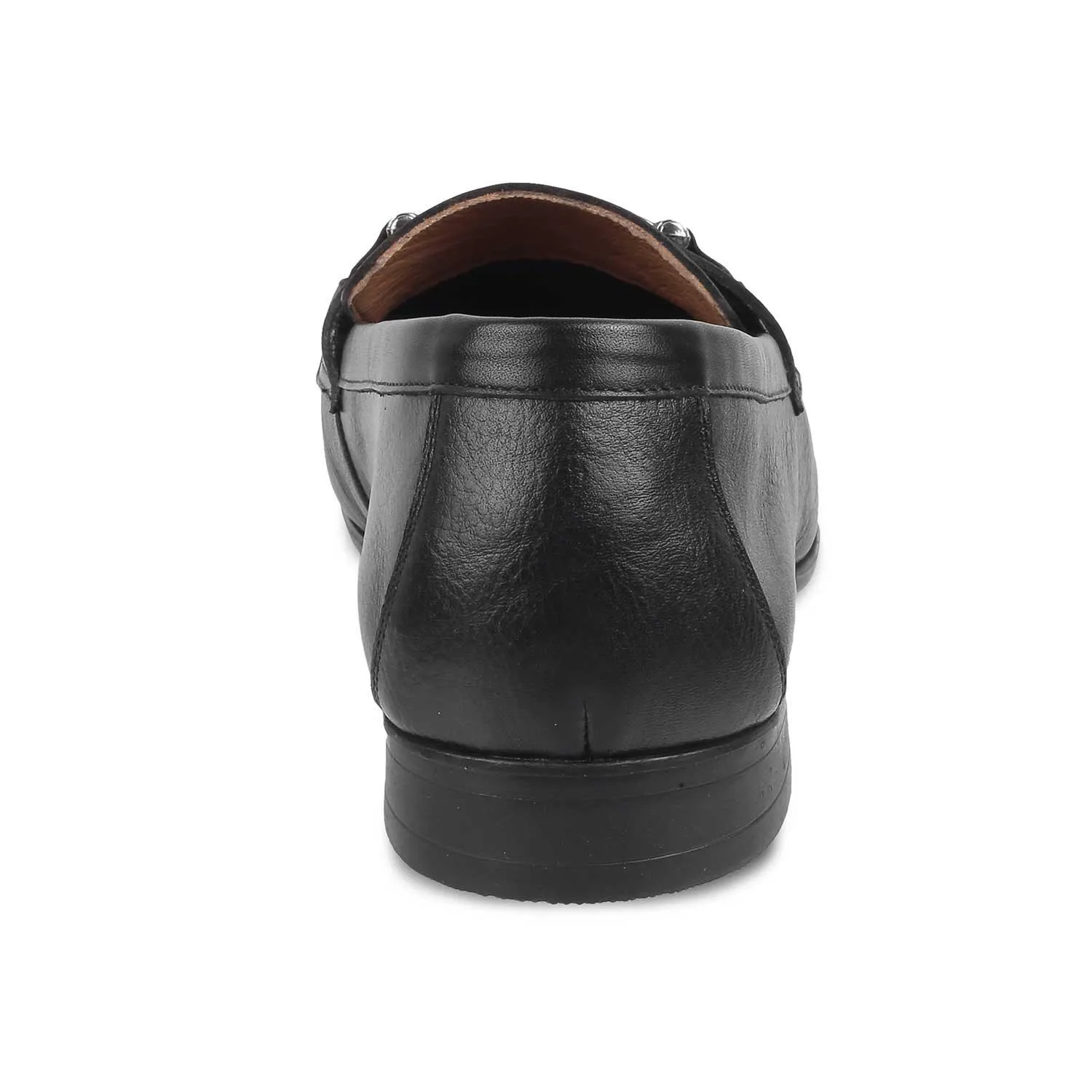 The Bone Black Men's Leather Loafers Tresmode