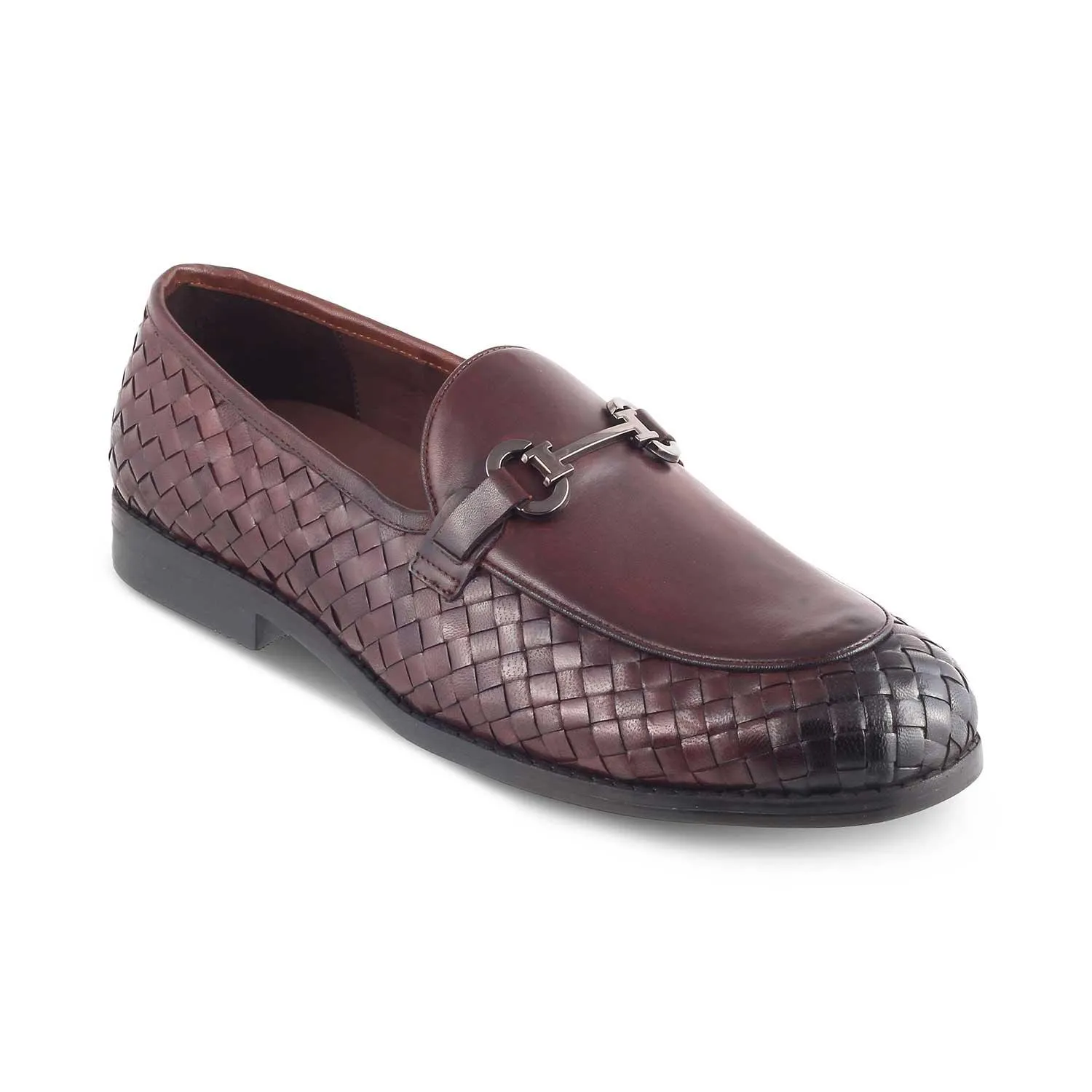 The Comme Brown Men's Leather Loafers Tresmode