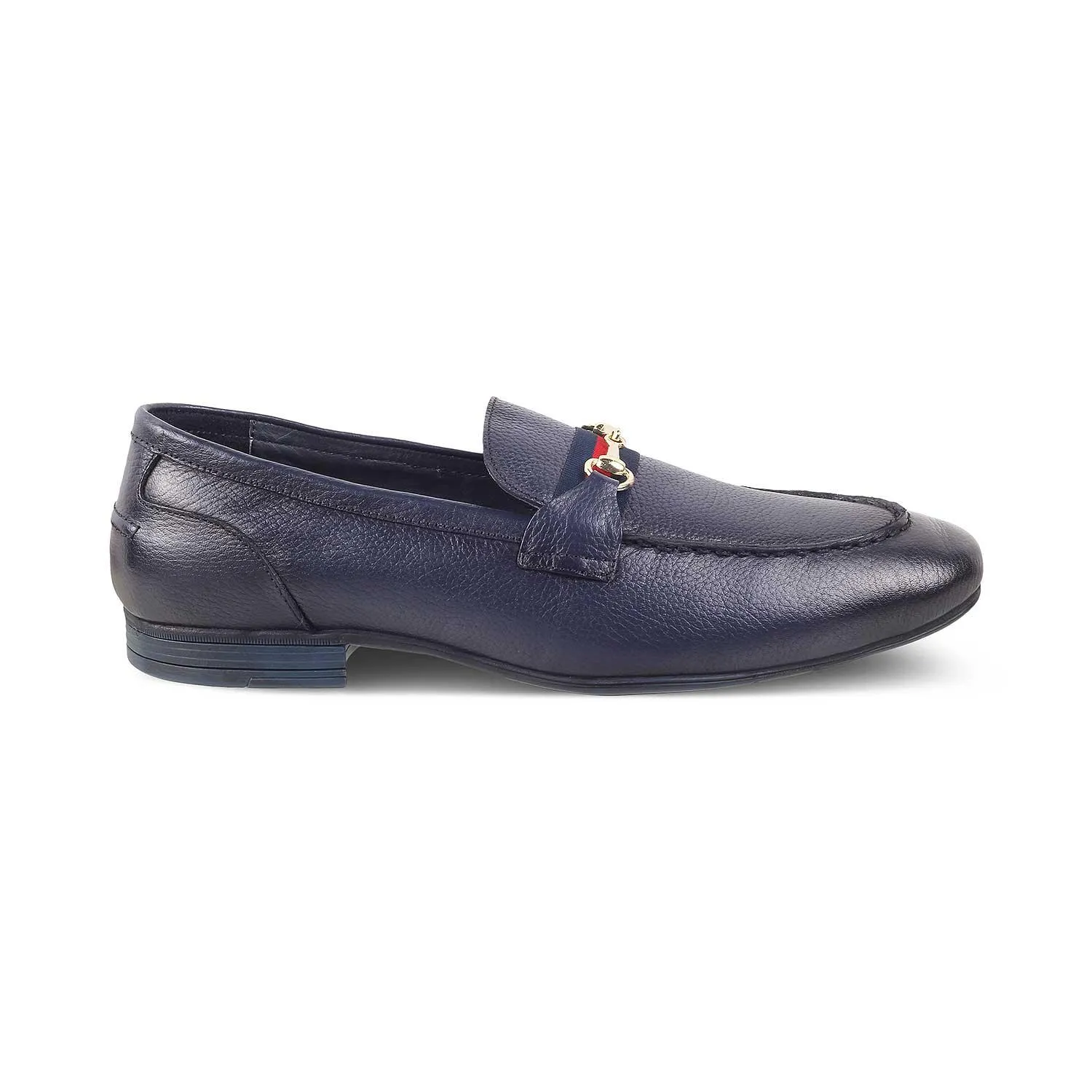 The Sen Blue Men's Leather Loafers Tresmode