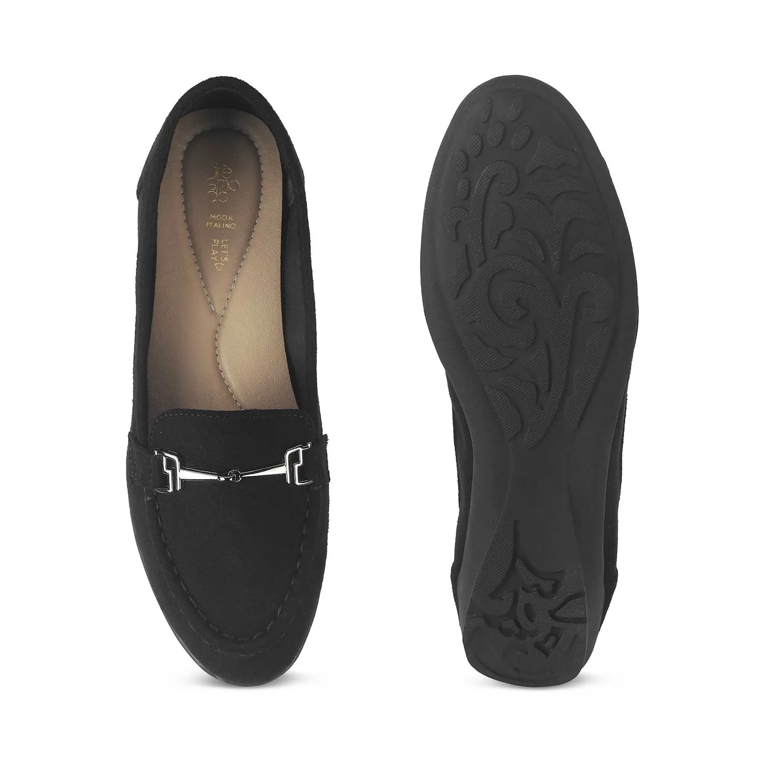 Tresmode Angie Black Women's Casual Loafers