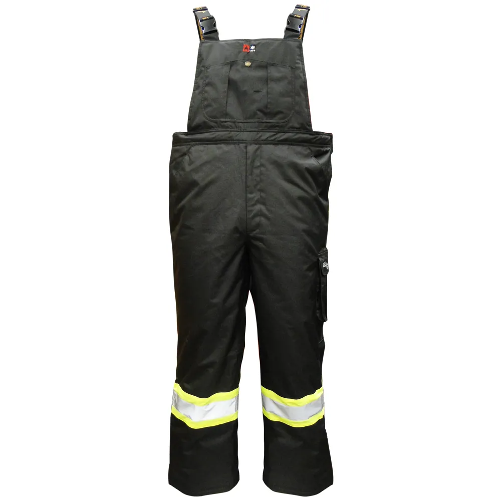 Viking Professional Black Freezer Insulated Journeyman Rip-Stop FR Overalls 3957FRP