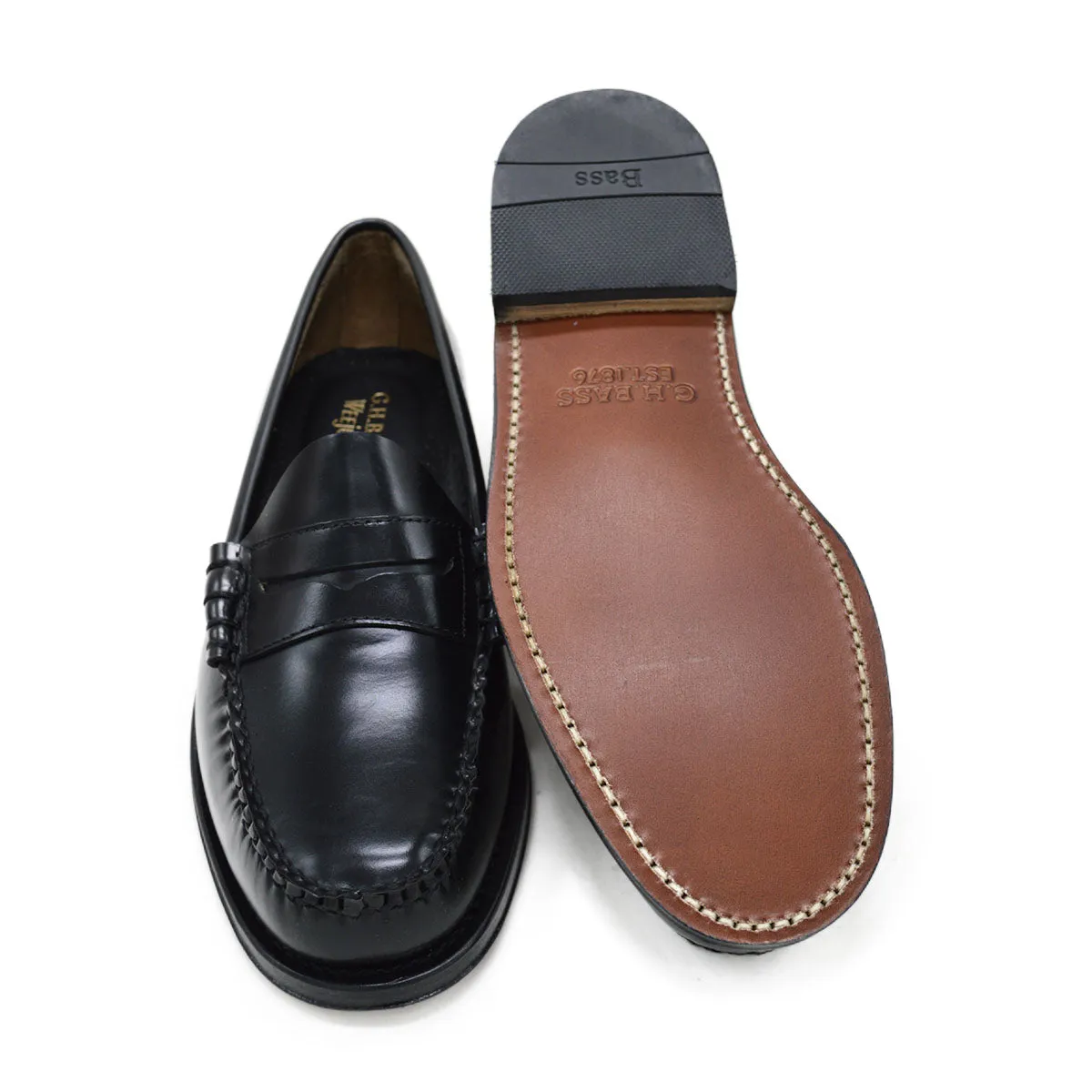 Weejuns Larson Penny Loafers Black Leather