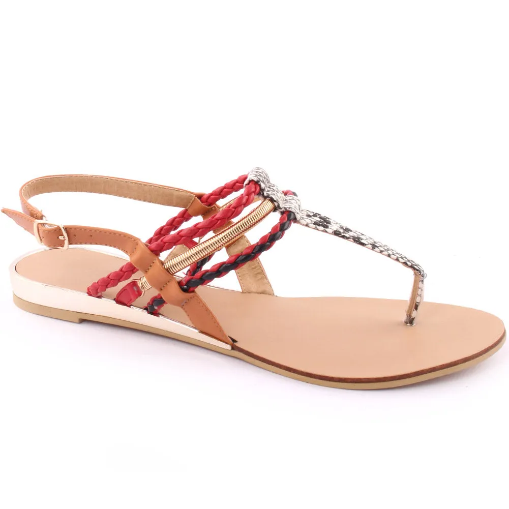 Women ’Rico’ Colorful Strappy Flat Sandals