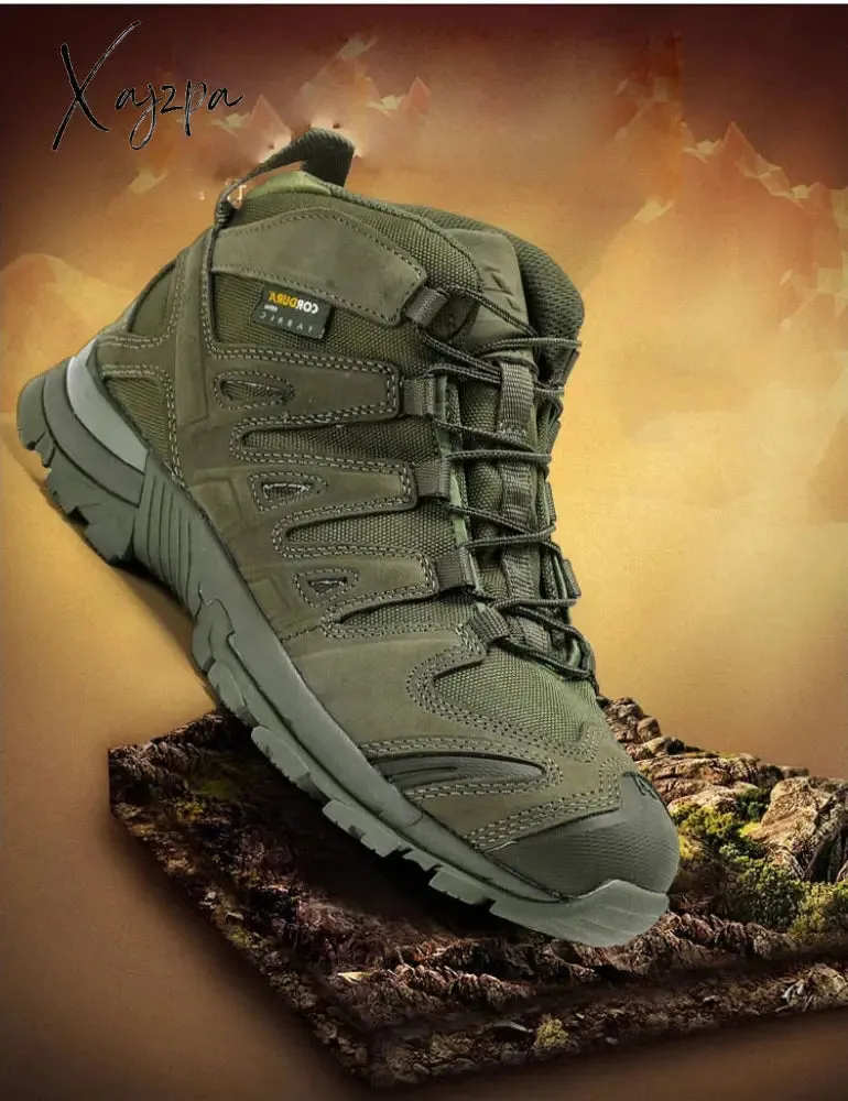 Xajzpa - Top Quality Men Hiking Boots New Autumn Winter Brand Outdoor Mens Sport Cool Trekking Mountain Man Climbing Athletic Shoes